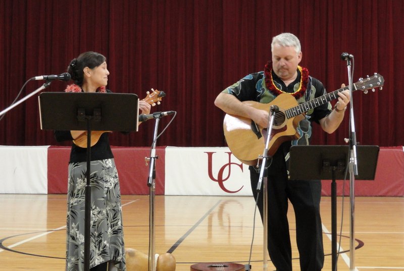 Kim Sueoka and David Burk at United Community School, Boone, IA